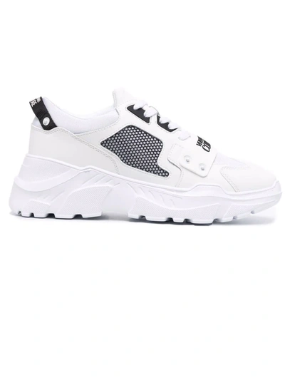 Shop Versace Jeans Couture White Chunky Sneakers In Bianco