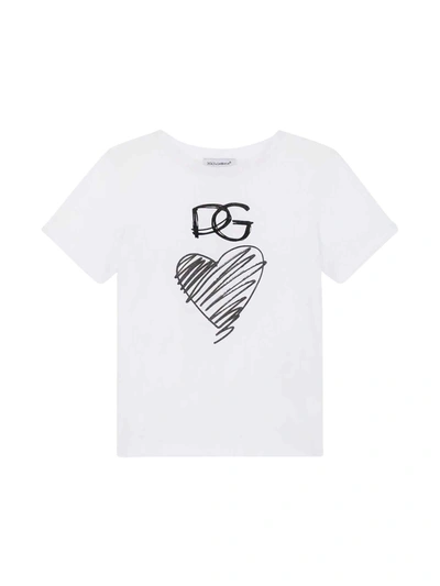 Shop Dolce & Gabbana White T-shirt In Bianca
