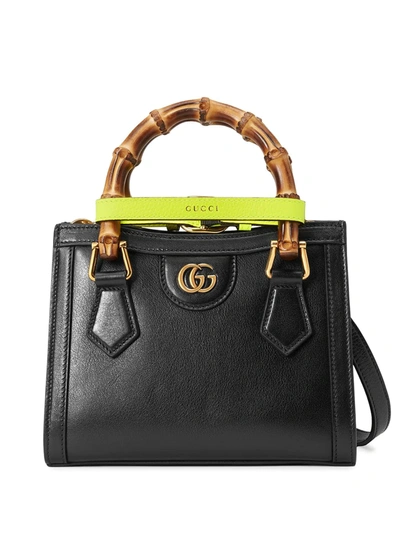 Shop Gucci Diana Mini Tote Bag In Schwarz