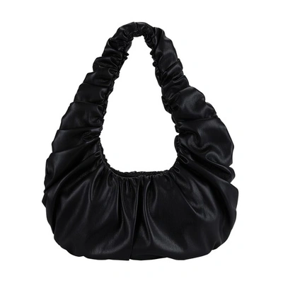 Shop Nanushka Anja Baguette Bag In Vegan Leather In Black