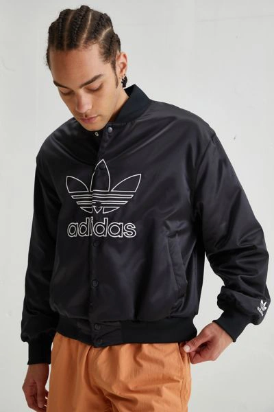 Adidas Originals Adidas Men's Originals Adicolor Classics Satin Bomber  Jacket In Black | ModeSens