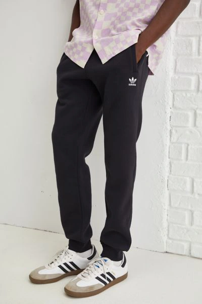 Adidas Originals Adidas Men's Slim-fit Trefoil Essentials Zip-pocket Jogger  Pants In Black/white | ModeSens