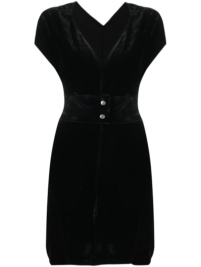 Rick Owens Arrowhead Dress In Black Synthetic Fibers In Black