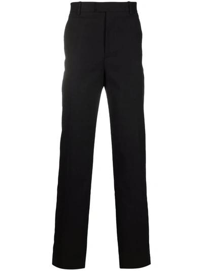 Shop Bottega Veneta Tailored Straight-leg Trousers In Schwarz