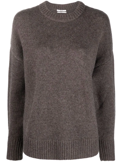 Co Drop Shoulder Jumper In Braun