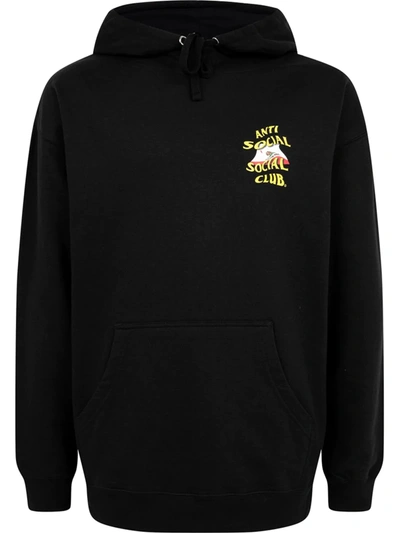 Shop Anti Social Social Club California Long-sleeve Hoodie In Schwarz