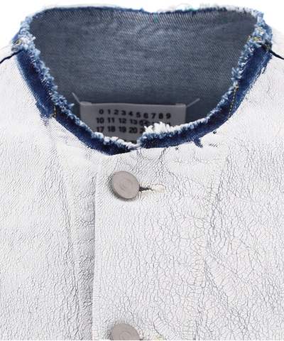 Shop Maison Margiela "bianchetto" Denim Jacket In White