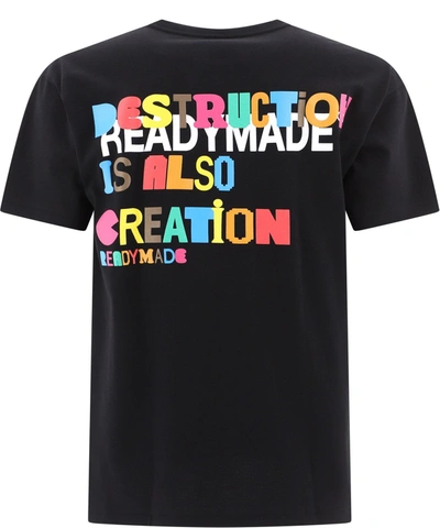 Readymade Graphic-print Cotton T-shirt In Black  