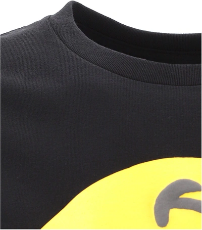 Shop Readymade "collapsed Face" T-shirt In Black  