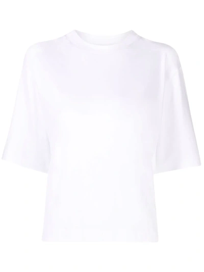 Shop Vince Short-sleeve Cotton T-shirt In Weiss