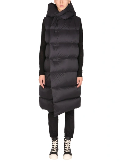 Shop Rick Owens Quilted Vest In Black