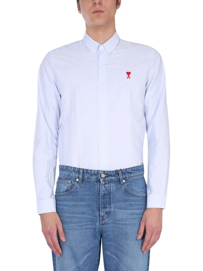 Shop Ami Alexandre Mattiussi Camicia Button Down In White