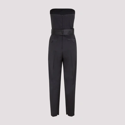 Shop Max Mara Calle Jumpsuit Dress In Black