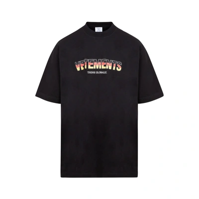 Shop Vetements Germany Logo T-shirt Tshirt In Black