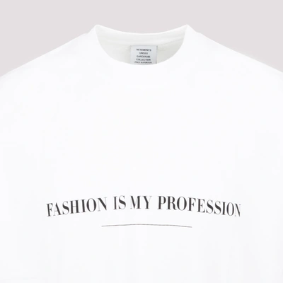 Shop Vetements Fashion T-shirt Tshirt In White