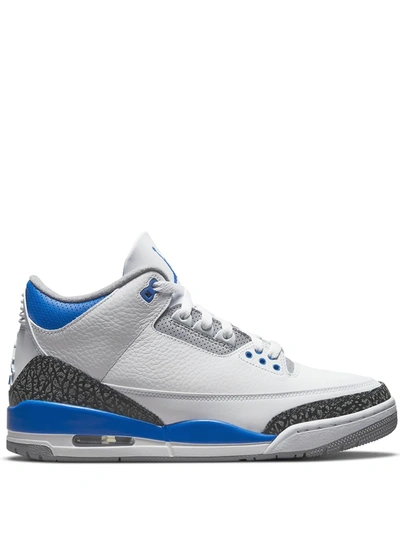 Shop Jordan Air  3 Retro "racer Blue" Sneakers In White