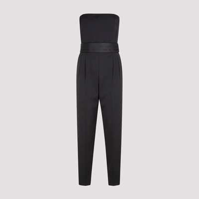 Shop Max Mara Calle Sleeveless Jumpsuit In Black