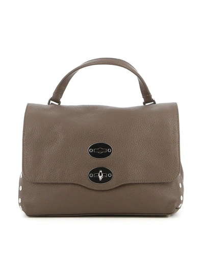 Shop Zanellato Postina S Daily Leather Bag In Argilla Color In Brown