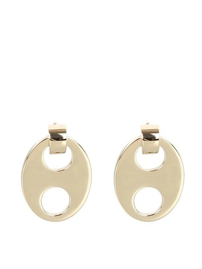 Shop Paco Rabanne Eight Oval Cut In Gold