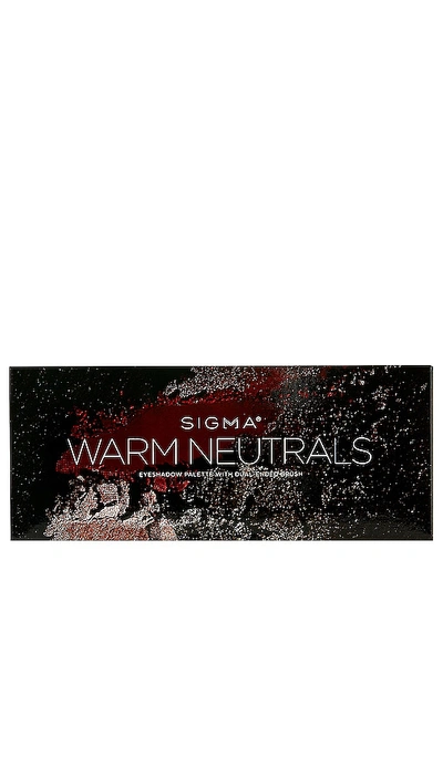 Sigma Beauty Warm Neutrals Eyeshadow Palette In N,a