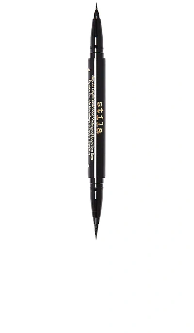 Shop Stila Stay All Day Dual-ended Waterproof Liquid Eye Liner In Intense Black