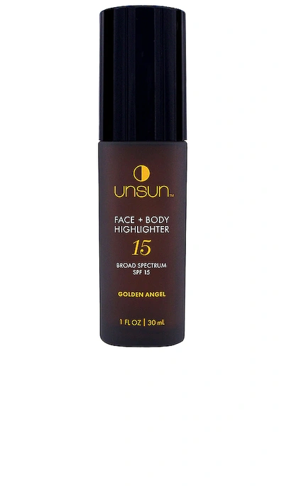 Shop Unsun Cosmetics Face + Body Highlighter Spf 15 In Golden Angel