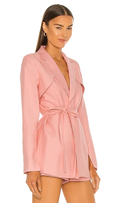 Shop Alexis Filipa Blazer In Rose Quartz