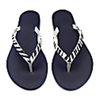 Ancientoo Flip Flops Apate Zebra In Zebra