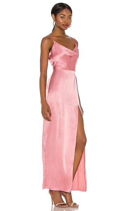 Nbd Lila Gown In Mauve Pink