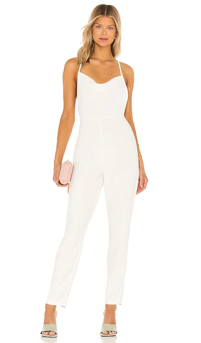 Shop Amanda Uprichard Janet Jumpsuit In 象牙白