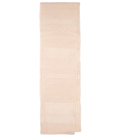 Shop Isabel Marant Satia Wool-blend Scarf In Beige