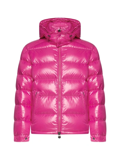 Moncler Maya Padded Zip-front Jacket In Pink | ModeSens