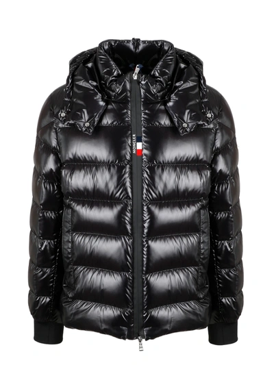 Shop Moncler Quilted Down Jacket In Black