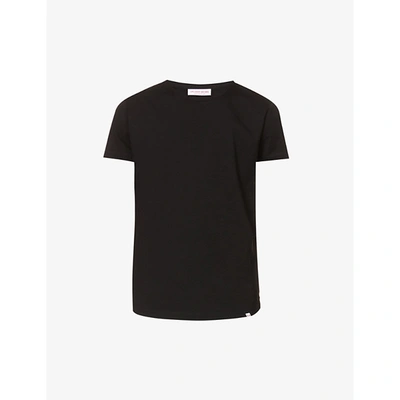 Shop Orlebar Brown Ob-t Crewneck Cotton-jersey T-shirt In Black