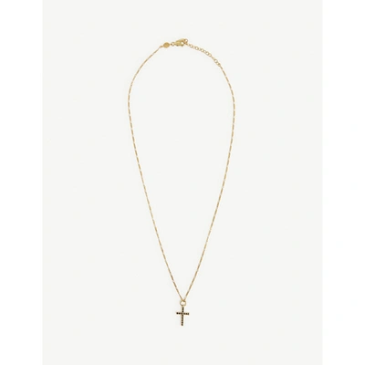 Shop Missoma Fused 18ct Yellow Gold-plated Vermeil Sterling Silver And Black Spinel Necklace