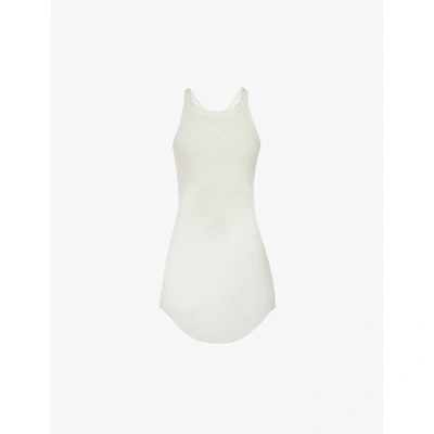 Shop Rick Owens Womens Pearl Basic Ribbed Woven Vest 10