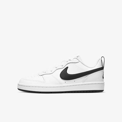 Shop Nike Court Borough Low 2 Big Kids' Shoes In White,black