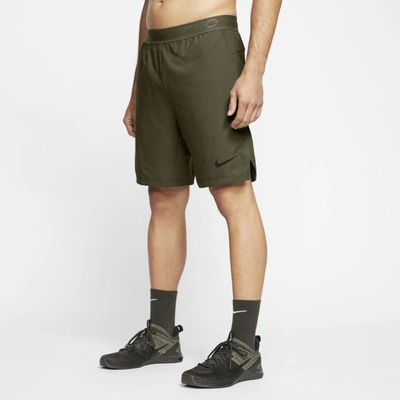 Shop Nike Pro Flex Vent Max Men's Shorts In Rough Green,black
