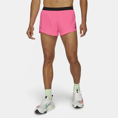 Shop Nike Aeroswift Men's 2" Running Shorts In Hyper Pink,black