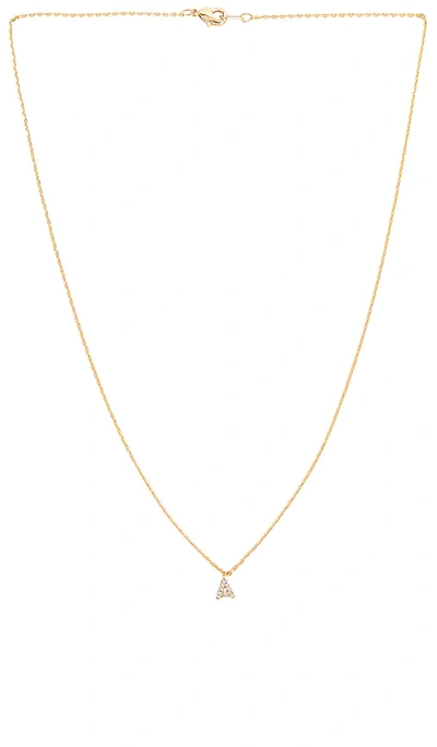 Shop Petit Moments Call Me By Your Name Necklace In Metallic Gold