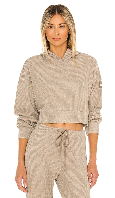 Shop Alo Yoga Muse Hoodie In Grey
