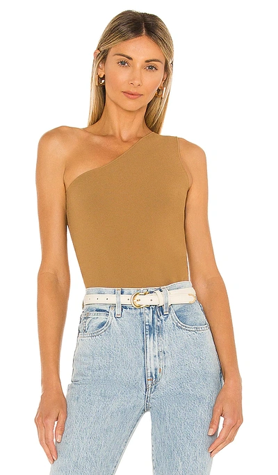 Shop Vince One Shoulder Tank Top In Moss