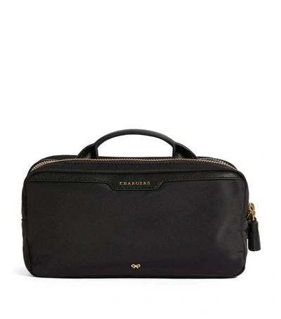 Shop Anya Hindmarch Home Office Pouch In Black