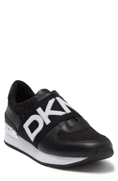 Dkny Women's Marli Slip-on Sneakers In 005:black/white | ModeSens