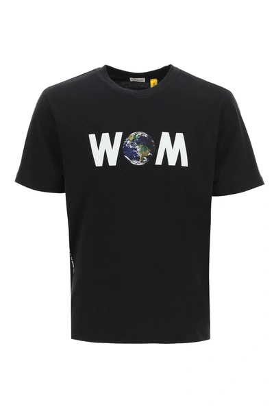 Shop Moncler X Fragment Logo T-shirt In Black