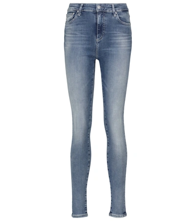 Shop Ag Farrah High-rise Skinny Jeans In Blue