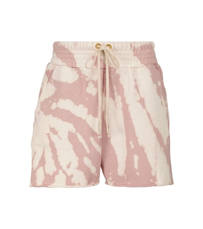 Shop Les Tien Yachts Tie-dye Cotton Shorts In Multicoloured