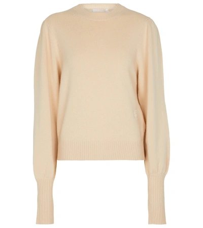 Shop Chloé Cashmere Sweater In Beige