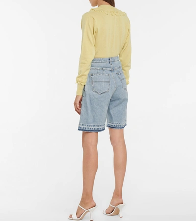 Shop Philosophy Di Lorenzo Serafini Denim Shorts In Blue