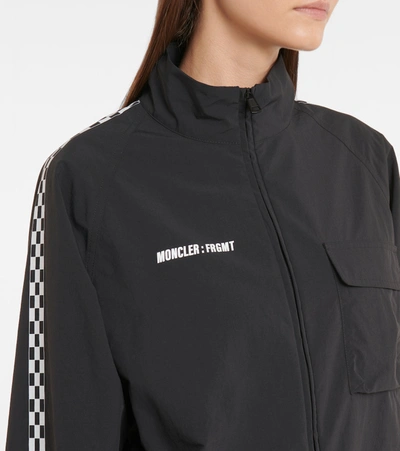 Shop Moncler Genius Logo Track Jacket In Black